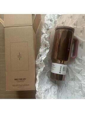 Stanley Quencher Protour 40oz Flip Straw Tumbler Mesa Polished Rose Gold Limited